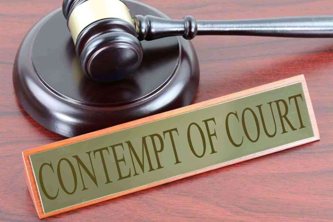 What Is Contempt Of Court In Family Law